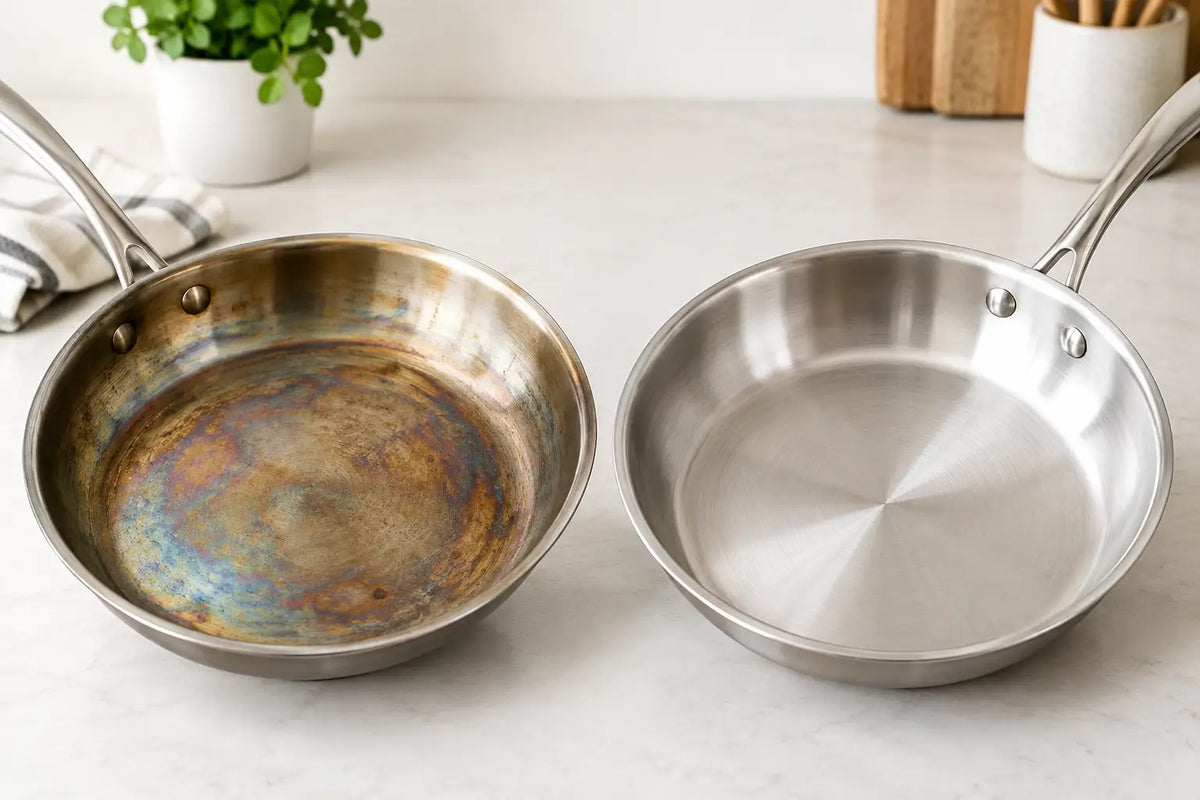 Why Do Stainless Pans Discolor? Simple Fixes
