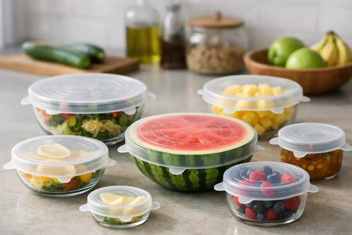 Silicone Stretch Lids for Less Waste at Home