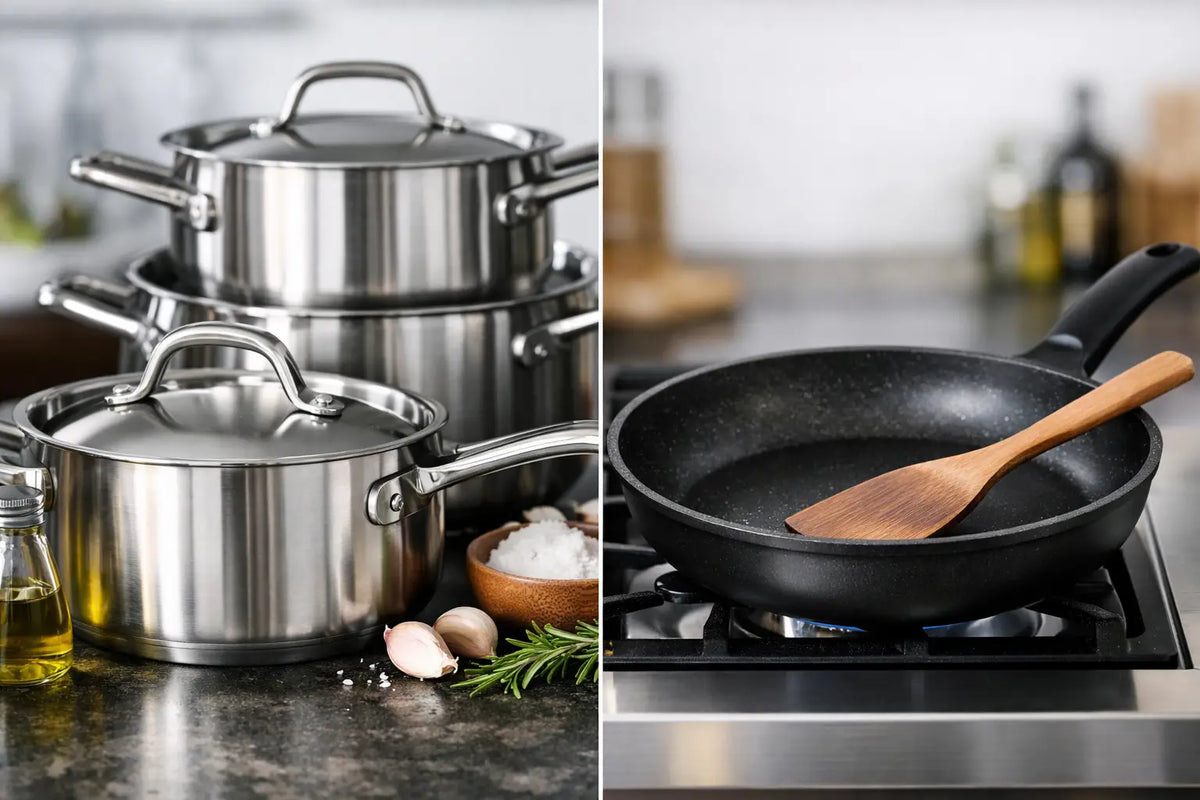 Stainless Cookware Versus Nonstick Pans Compared