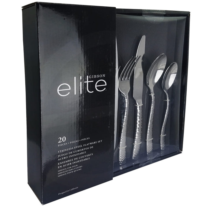 Gibson Elite Ambassador 20 Piece Stainless Steel Flatware Set-0