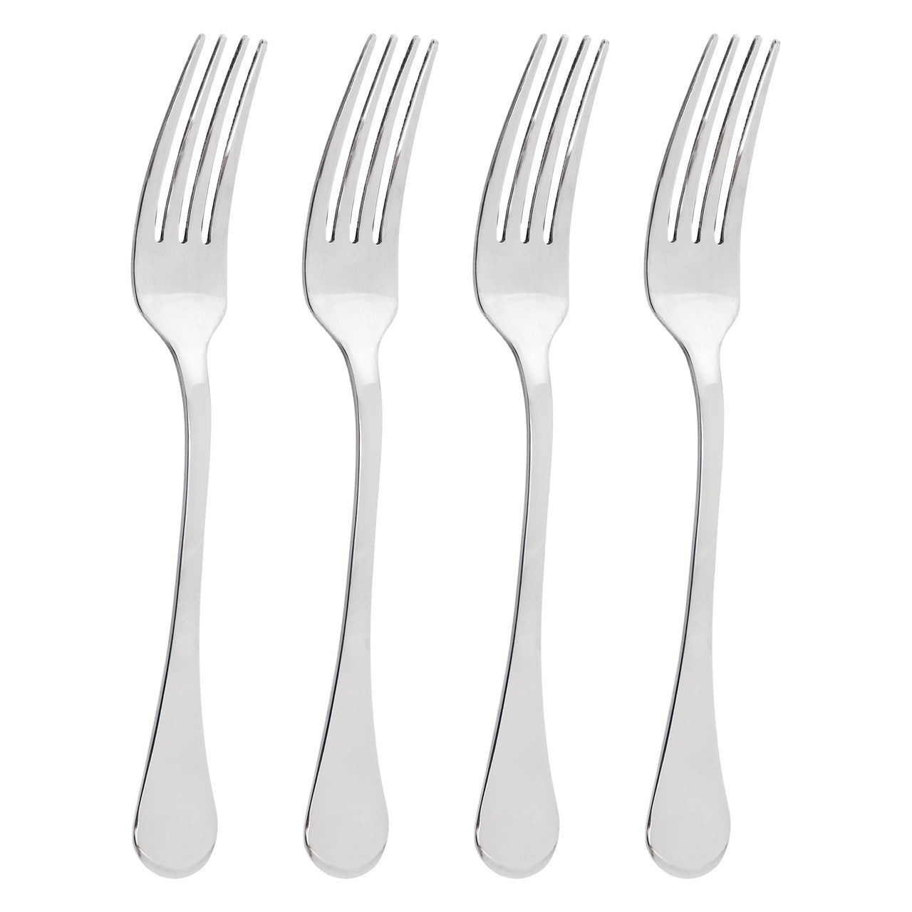 Gibson Home Manchester 4 Piece Stainless Steel Dinner Fork Set-0
