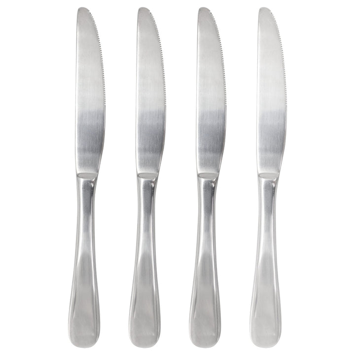 Gibson Home Manchester 4 Piece Stainless Steel Dinner Knife Set-0