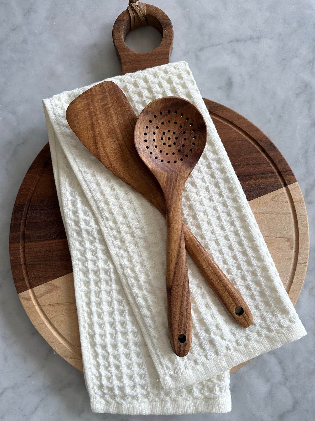 Nosara Teak Wood Kitchen Utensil Set – Natural Wooden Cooking Tools-2