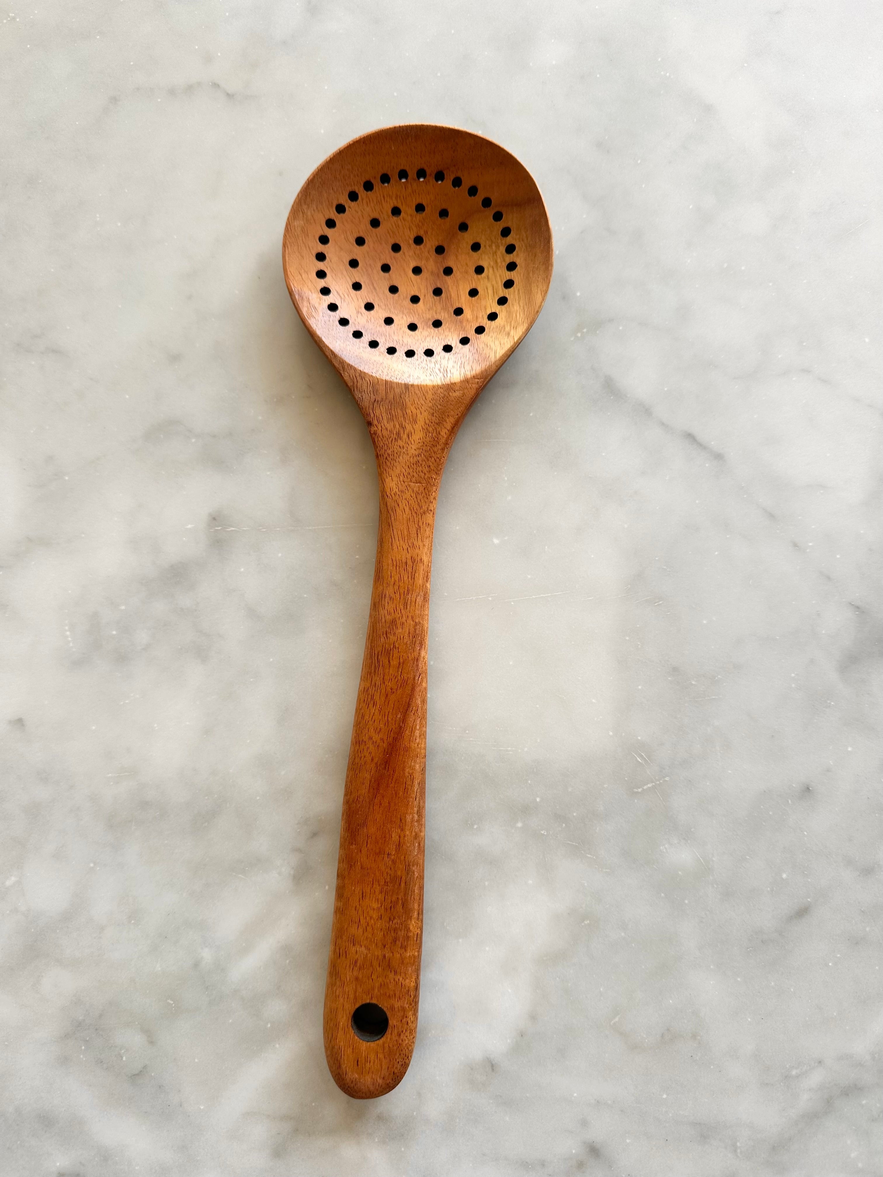 Nosara Teak Wood Kitchen Utensil Set – Natural Wooden Cooking Tools-3