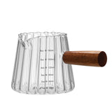 Mini Glass Measuring Cup with Wooden Handle — 6 Fl Oz / 180ml