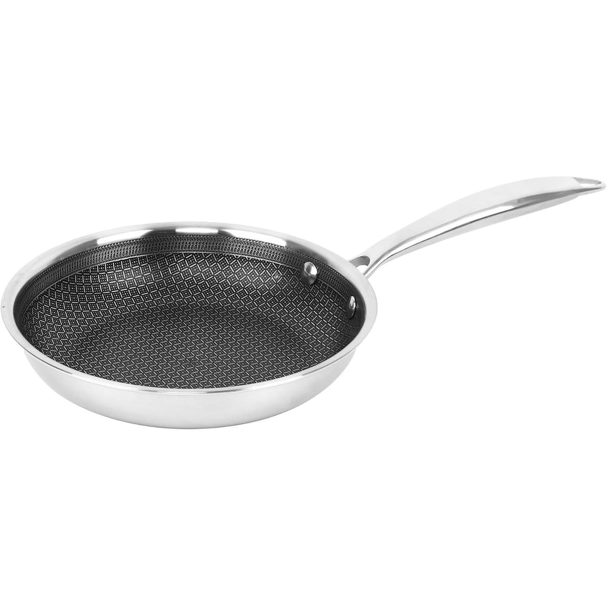 Brentwood 9.5 inch Hybrid Non-Stick Stainless Steel Frying Pan-0
