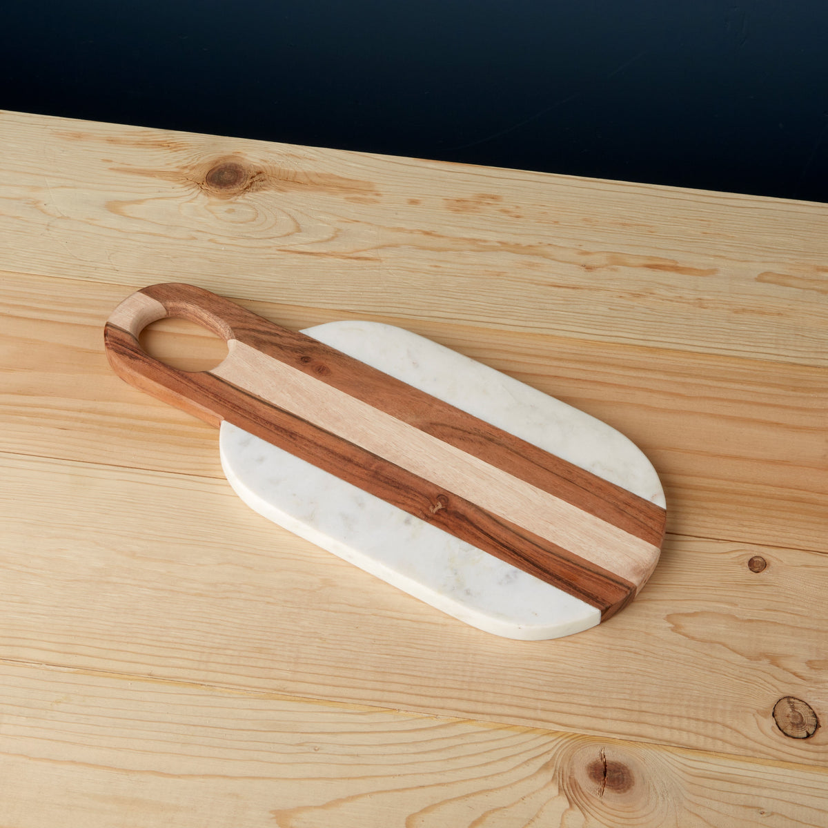 Moa Marble & Wood Oval Board-0