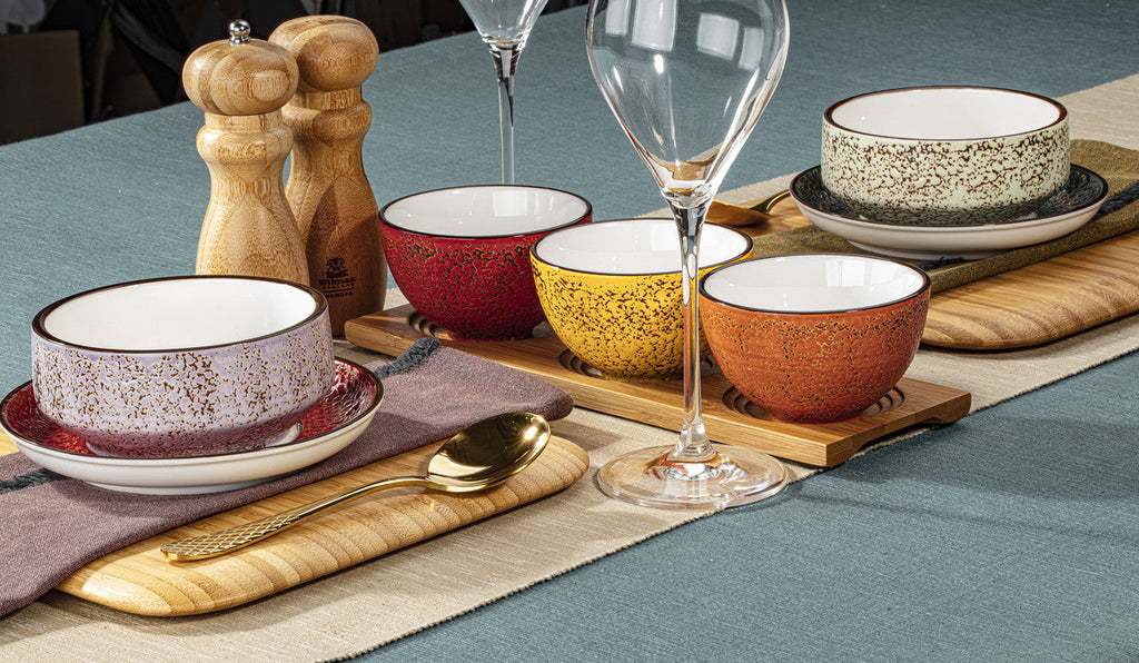 Red Porcelain Bowl 4" inch | 10.5 Cm 8 Fl Oz | 250 Ml-2