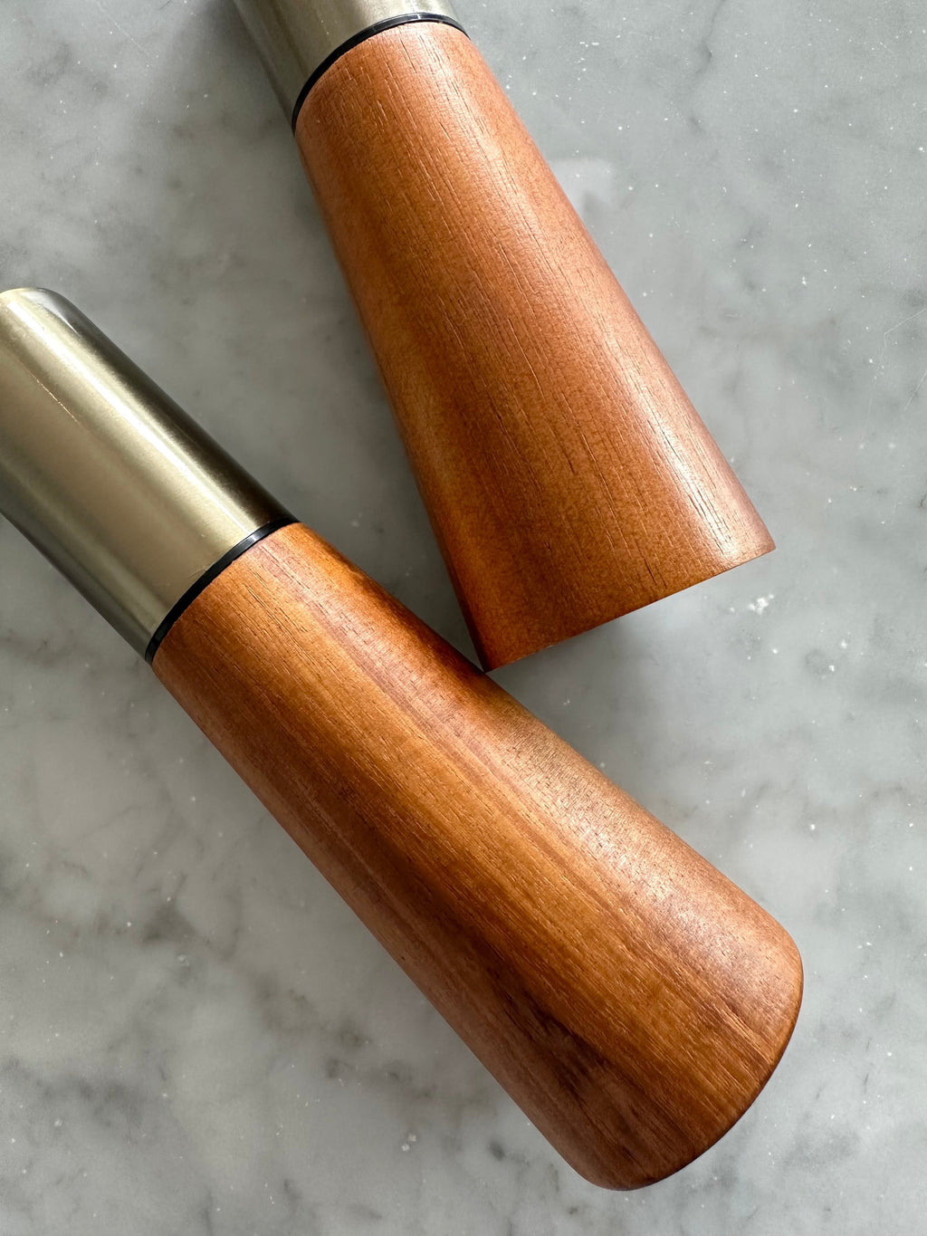 Portofino Acacia Salt and Pepper Grinders – Modern Wooden Kitchen Set-1