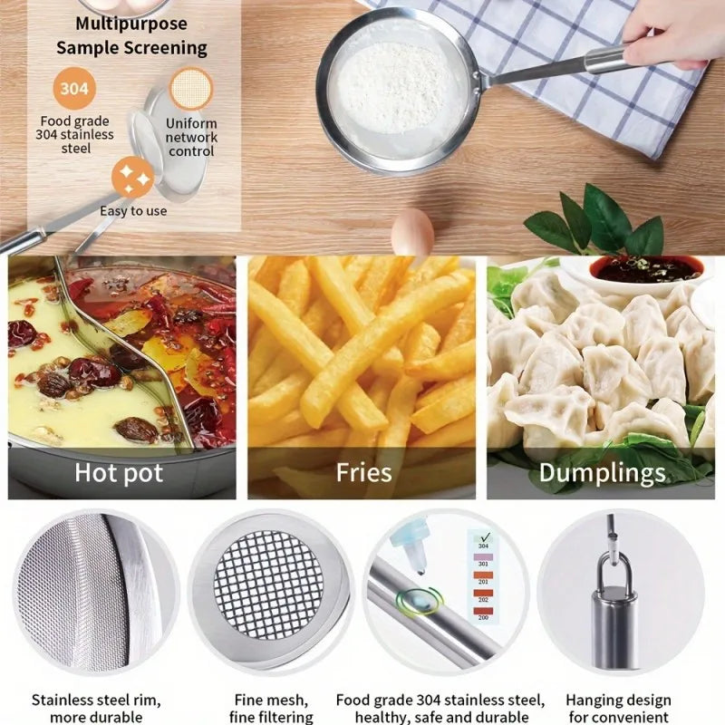 Stainless Steel Fat Skimmer — 2 Pieces