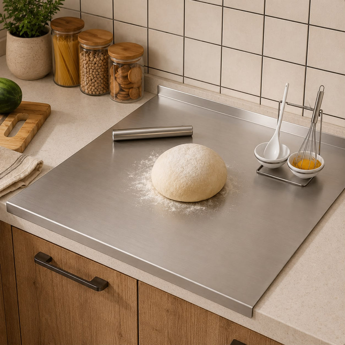 Stainless Steel Over-Sink Cutting Board