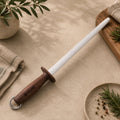 12" Oval Ceramic Honing Rod for Kitchen Knives