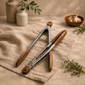 Carmel Acacia Wood Kitchen Tongs - 12" & 15" Set