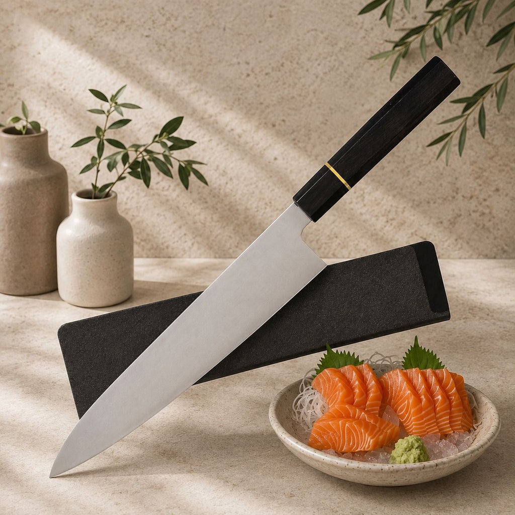 VG-10 9" Chef Knife with Ebony Wood Handle