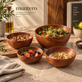 Teak Nesting Bowls, Set of 4