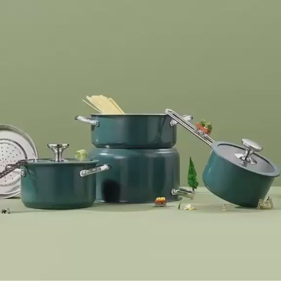 Stainless Steel Ceramic Cookware Set